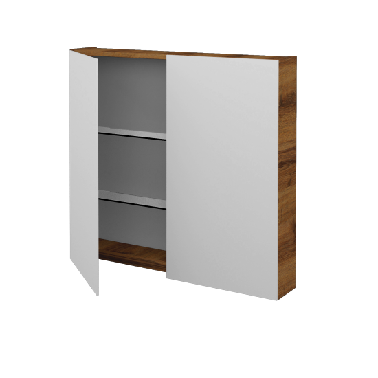 Badezimmer Spiegelschrank STING GA2E 80  - D27 Cognac