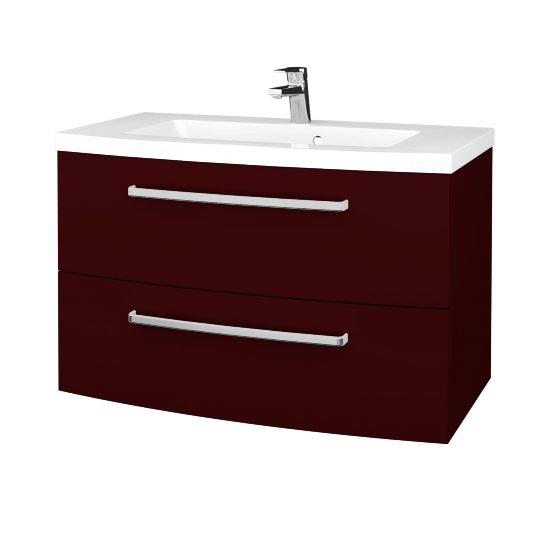 Waschtischunterschrank RIO SZZ2 90  - L15 Bordeauxrot - L15 Bordeauxrot