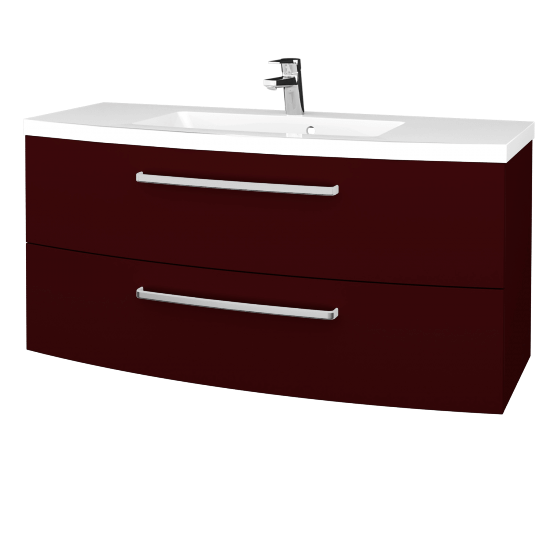 Waschtischunterschrank RIO SZZ2 120  - L15 Bordeauxrot - L15 Bordeauxrot