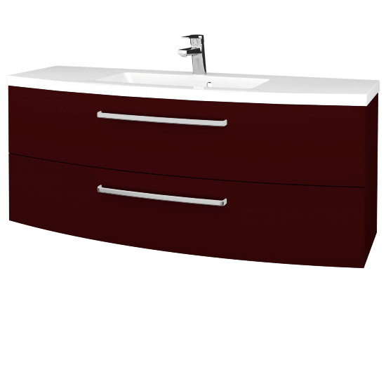 Waschtischunterschrank RIO SZZ2 140  - L15 Bordeauxrot - L15 Bordeauxrot
