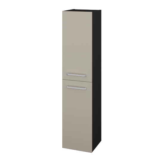 Hochschrank RIO SVD2 35  - L03 Grau Metallic Lack Hochglanz - L04 Taupe Lack Hochglanz - Links