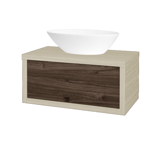 Waschtischunterschrank MOVE SZZ 80 (Waschtisch Triumph)  - D04 Eiche - D25 Teak