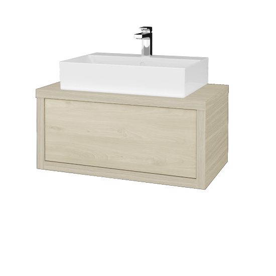 Waschtischunterschrank MOVE SZZ 80 (Waschtisch Kube)  - D04 Eiche - D24 Ohio