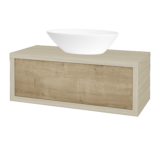 Waschtischunterschrank MOVE SZZ 100 (Waschtisch Triumph)  - D04 Eiche - D09 Arlington