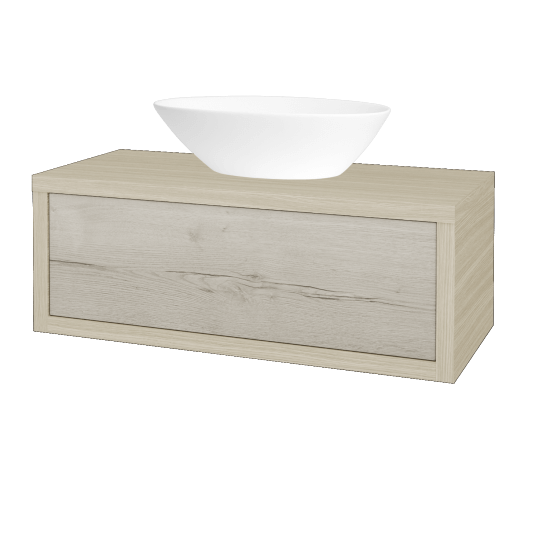Waschtischunterschrank MOVE SZZ 100 (Waschtisch Triumph)  - D04 Eiche - D28 Alberta