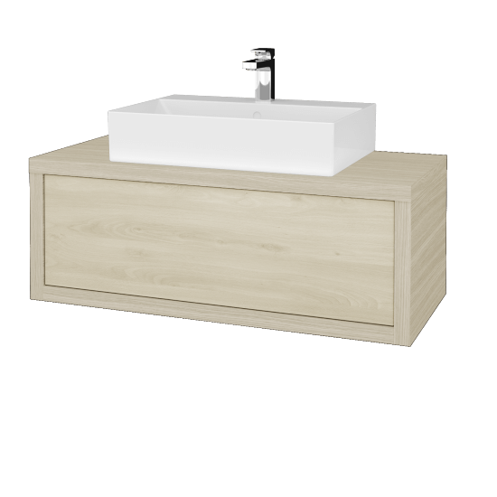 Waschtischunterschrank MOVE SZZ 100 (Waschtisch Kube)  - D04 Eiche - D24 Ohio