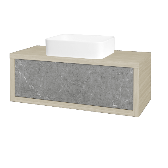 Waschtischunterschrank MOVE SZZ 100 (Waschtisch Joy)  - D04 Eiche - D20 Galaxy