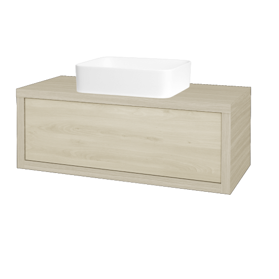 Waschtischunterschrank MOVE SZZ 100 (Waschtisch Joy)  - D04 Eiche - D24 Ohio