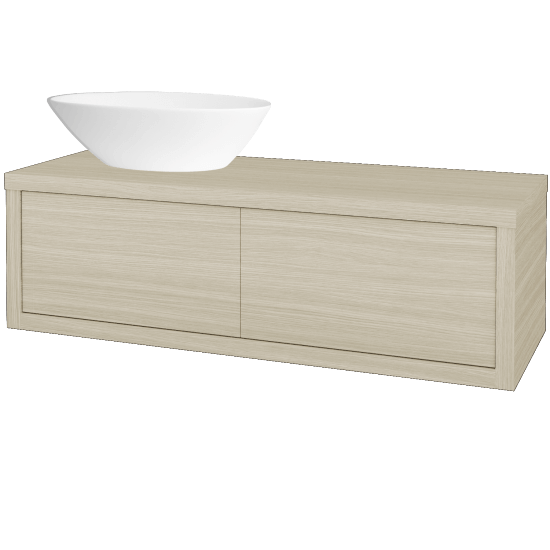 Badezimmerschrank MOVE SZZ2 120 (Waschtisch Triumph)  - D04 Eiche - D04 Eiche - Links