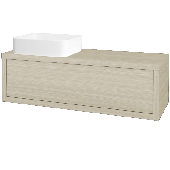 Badezimmerschrank MOVE SZZ2 120 (Waschtisch Joy)  - D04 Eiche - D04 Eiche - Links