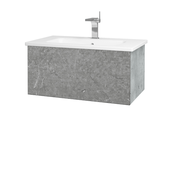 Waschtischunterschrank FLAT SZZ 80 (Waschtisch Euphoria)  - D01 Beton - D20 Galaxy