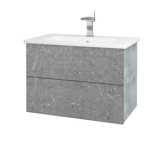 Waschtischunterschrank FLAT SZZ2 80 (Waschtisch Euphoria)  - D01 Beton - D20 Galaxy