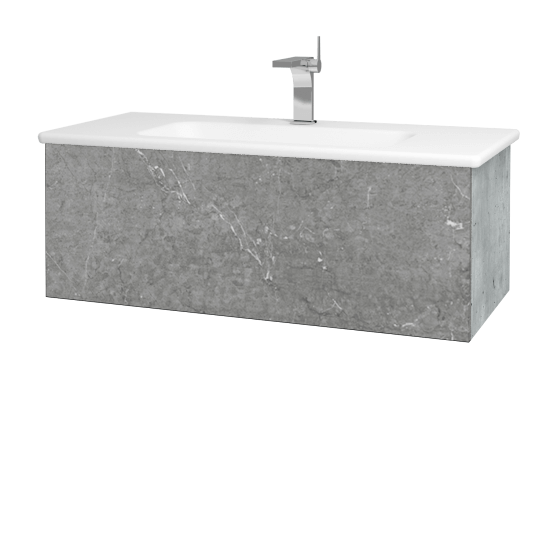Waschtischunterschrank FLAT SZZ 80 (Waschtisch Euphoria)  - D01 Beton - D20 Galaxy
