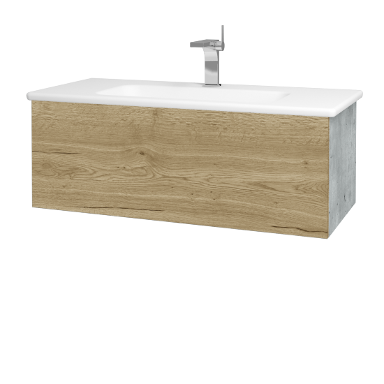 Waschtischunterschrank FLAT SZZ 80 (Waschtisch Euphoria)  - D01 Beton - D26 Ontario