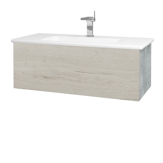 Waschtischunterschrank FLAT SZZ 80 (Waschtisch Euphoria)  - D01 Beton - D28 Alberta