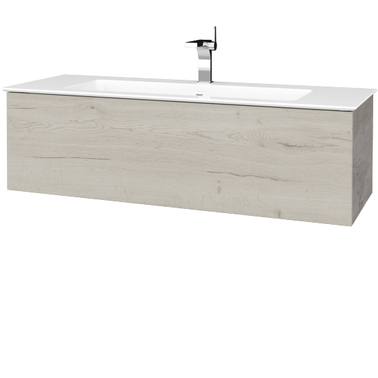 Waschtischunterschrank FLAT SZZ 120 (Waschtisch Pura)  - D01 Beton - D28 Alberta