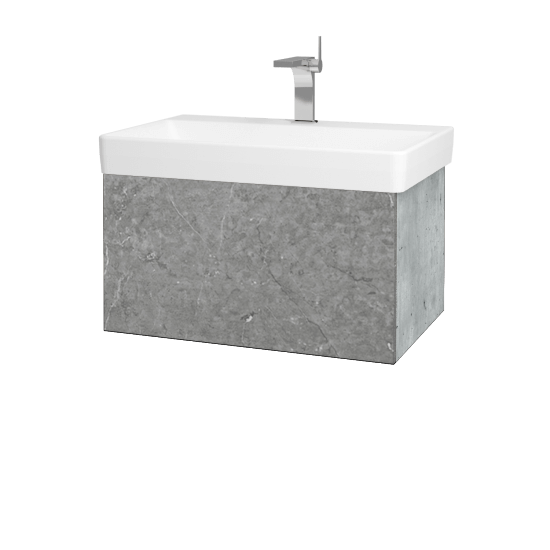 Waschtischunterschrank FLAT SZZ 70 (Waschtisch Laufen Pro S)  - D01 Beton - D20 Galaxy