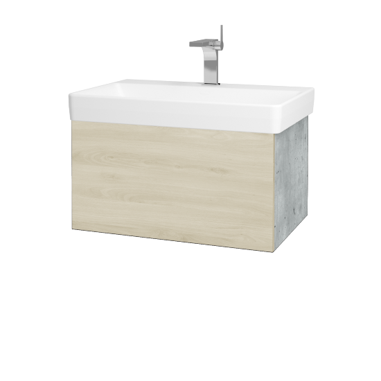 Waschtischunterschrank FLAT SZZ 70 (Waschtisch Laufen Pro S)  - D01 Beton - D24 Ohio