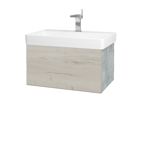 Waschtischunterschrank FLAT SZZ 70 (Waschtisch Laufen Pro S)  - D01 Beton - D28 Alberta