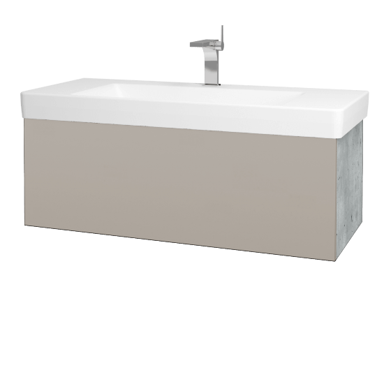 Koupelnová skříňka VARIANTE SZZ 105 pro umyvadlo Laufen Pro S - D01 Beton - N07 Stone