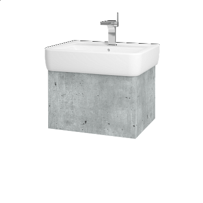 Waschtischunterschrank FLAT SZZ 60 (für Waschtisch Keramag Renova)  - D01 Beton - D01 Beton