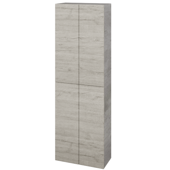 Hochschrank UNI SV1D4 50  - D01 Beton - Griffes T00 - D05 Oregon