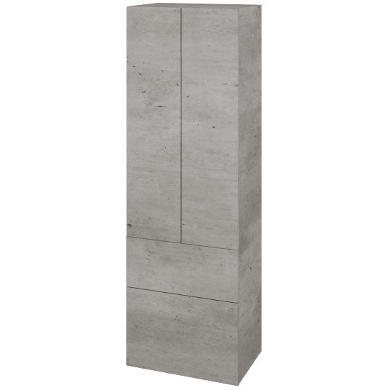 Hochschrank UNI SVD2Z2 50  - D01 Beton - Griffes T00 - D01 Beton