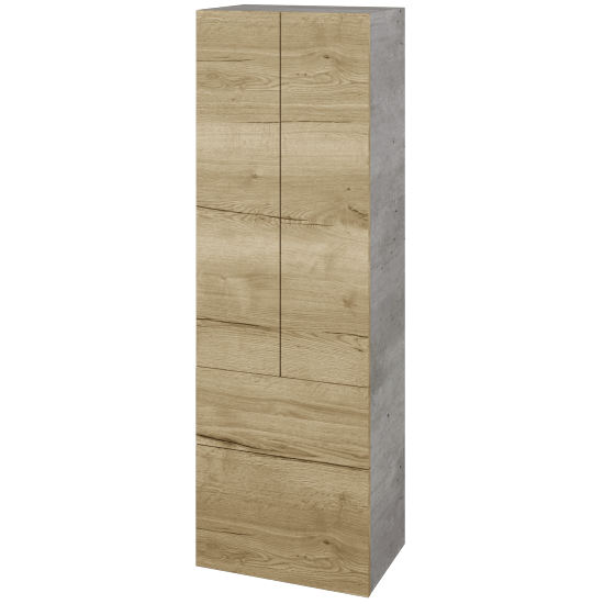 Hochschrank UNI SVD2Z2 50  - D01 Beton - Griffes T00 - D26 Ontario