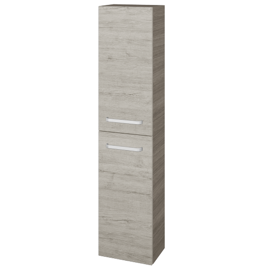 Hochschrank UNI SV1D2 35  - D03 Cafe - Griffes T01 - D05 Oregon - Links