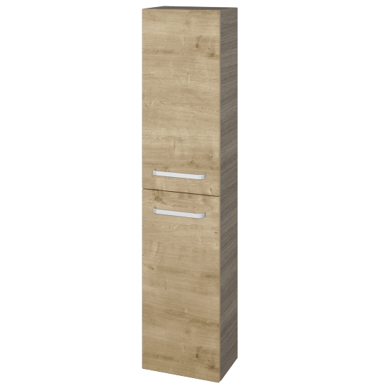 Hochschrank UNI SV1D2 35  - D03 Cafe - Griffes T01 - D09 Arlington - Links