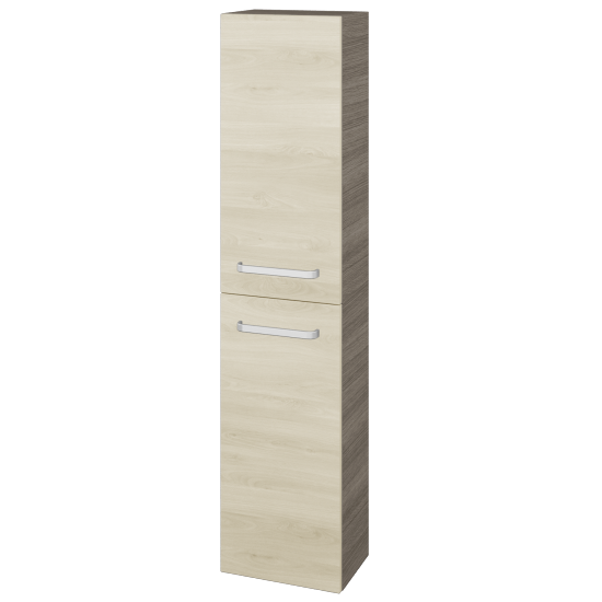 Hochschrank UNI SV1D2 35  - D03 Cafe - Griffes T01 - D24 Ohio - Links