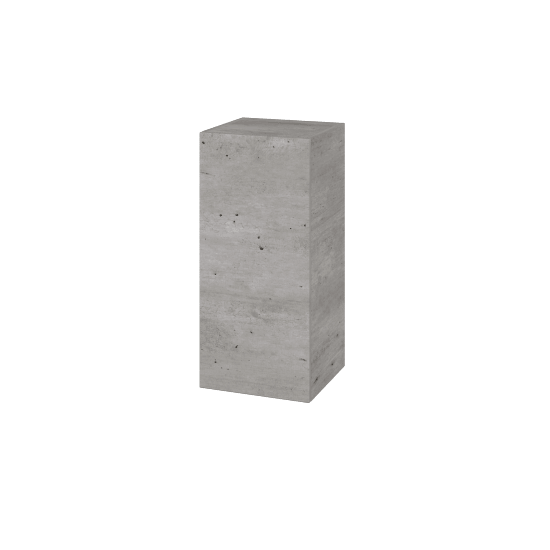 Hängeschrank UNI SYD 35  - D01 Beton - Griffes T00 - D01 Beton - Links