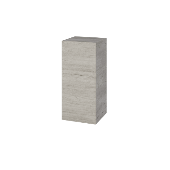Hängeschrank UNI SYD 35  - D01 Beton - Griffes T00 - D05 Oregon - Links
