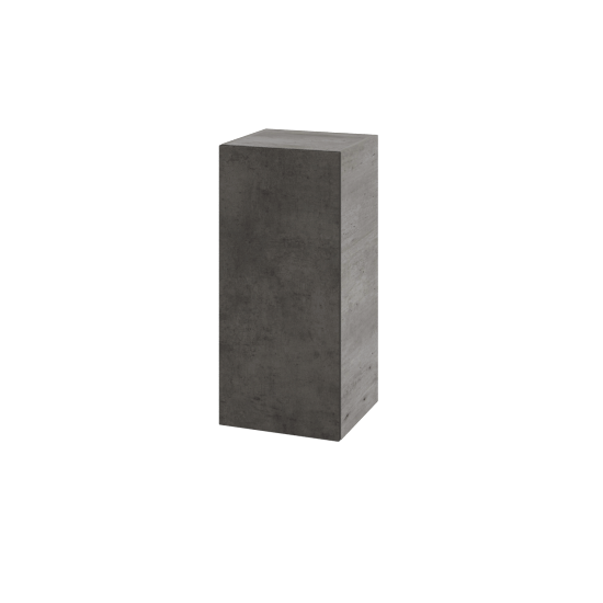 Hängeschrank UNI SYD 35  - D01 Beton - Griffes T00 - D16 Dark Beton - Links