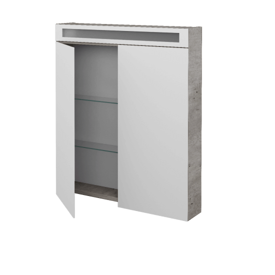 Badezimmer Spiegelschrank NEXT GA2O 70  - D27 Cognac