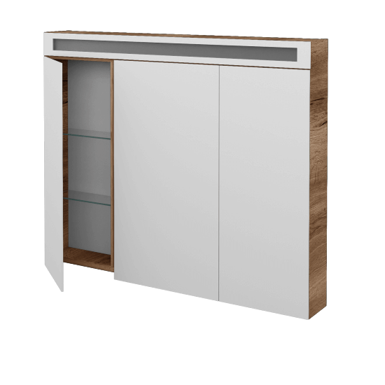 Spiegelschrank ORO GA3OE 100  - D21 Tobacco