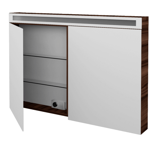 Spiegelschrank ORO GA2OE 120  - D06 Nussbaum