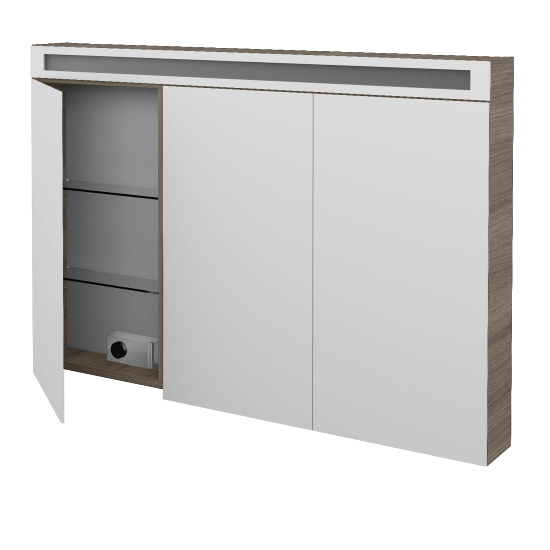 Badezimmer Spiegelschrank ORO GA3OE 120  - D03 Cafe