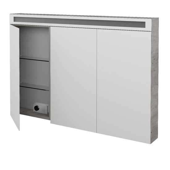 Badezimmer Spiegelschrank ORO GA3OE 120  - D27 Cognac