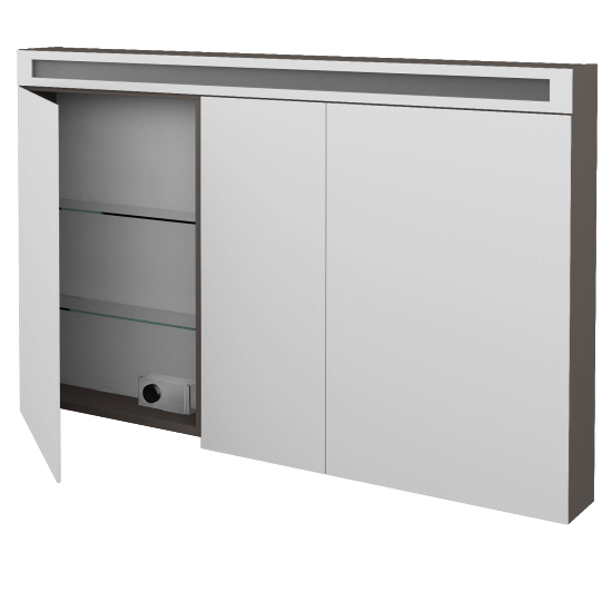 Spiegelschrank ORO GA3OE 130  - N06 Lava