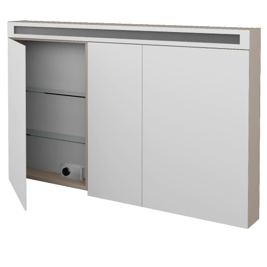 Spiegelschrank ORO GA3OE 130  - N07 Stone