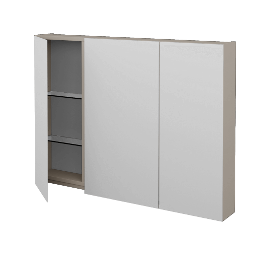 Badezimmer Spiegelschrank AMBIENTE GA3E 100  - N07 Stone