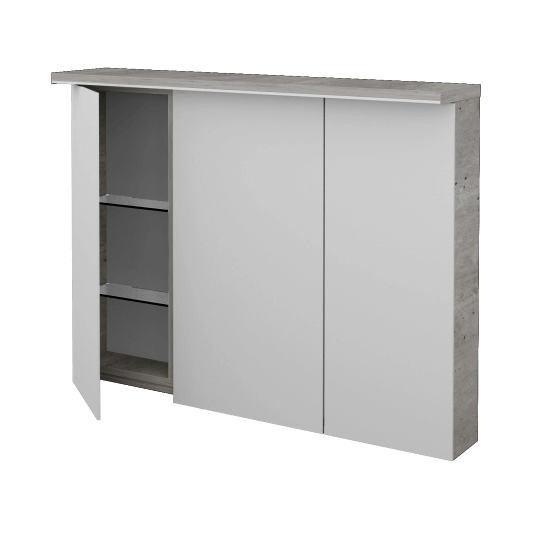 Spiegelschrank LINEA GA3OE 100  - D01 Beton