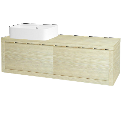 Badezimmerschrank MOVE SZZ2 120 (Waschtisch Joy 2)  - D04 Eiche - D04 Eiche - Links