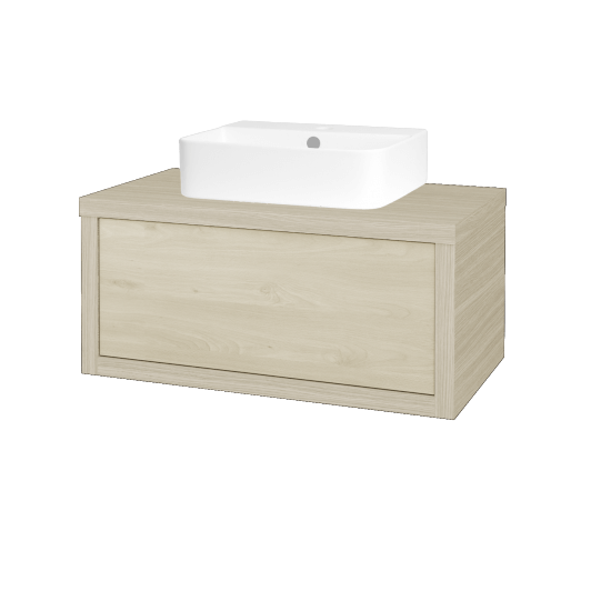 Waschtischunterschrank MOVE SZZ 80 (Waschtisch Joy 3)  - D04 Eiche - D24 Ohio