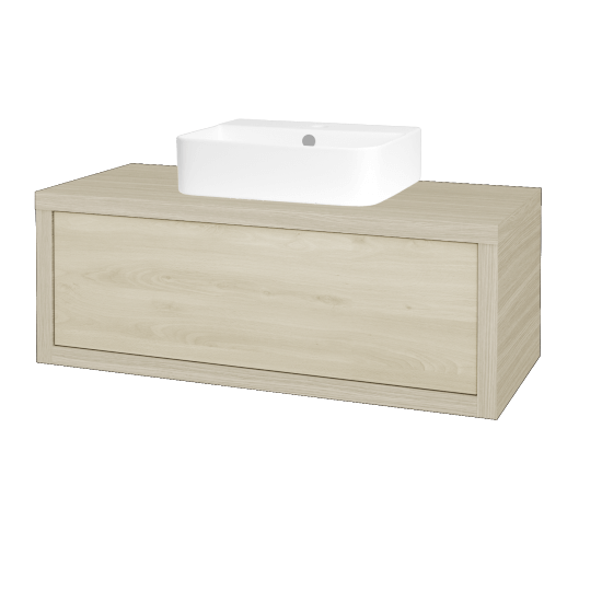 Waschtischunterschrank MOVE SZZ 100 (Waschtisch Joy 3)  - D04 Eiche - D24 Ohio