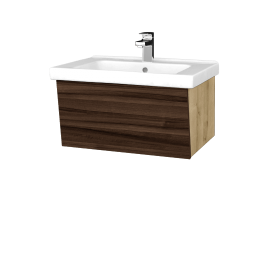 Badezimmerschrank EDITION SZZ 65 (Waschtisch Harmonia)  - D09 Eiche Arlington - D06 Nussbaum