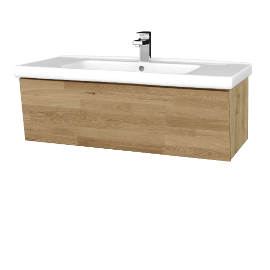 Badezimmerschrank EDITION SZZ 100 (Waschtisch Harmonia)  - D09 Eiche Arlington - A01 Eiche (Massivholz)