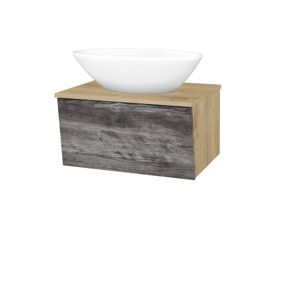 Badezimmerschrank EDITION SZZ 65 (Waschtisch Triumph)  - D09 Eiche Arlington - D10 Kiefer Jackson - Nein