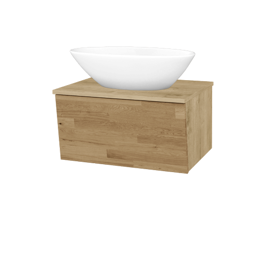 Badezimmerschrank EDITION SZZ 65 (Waschtisch Triumph)  - D09 Eiche Arlington - A01 Eiche (Massivholz) - Nein